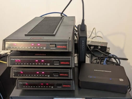 Stack of modems